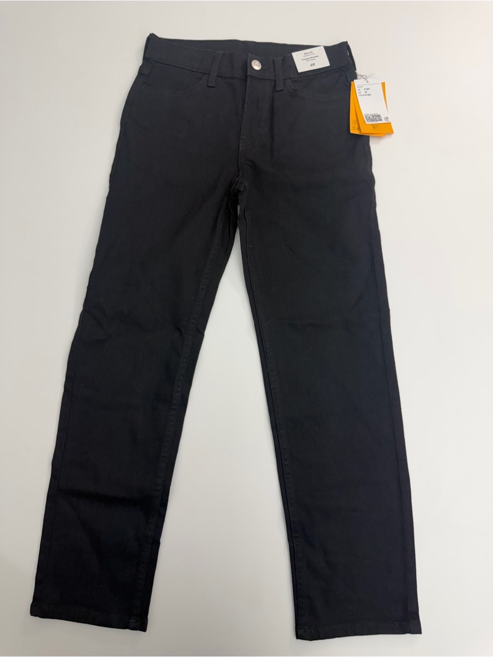 H&M Boys Slim Fit Skinny Black Denim Jeans Size 10 24" Inseam 12" Waist